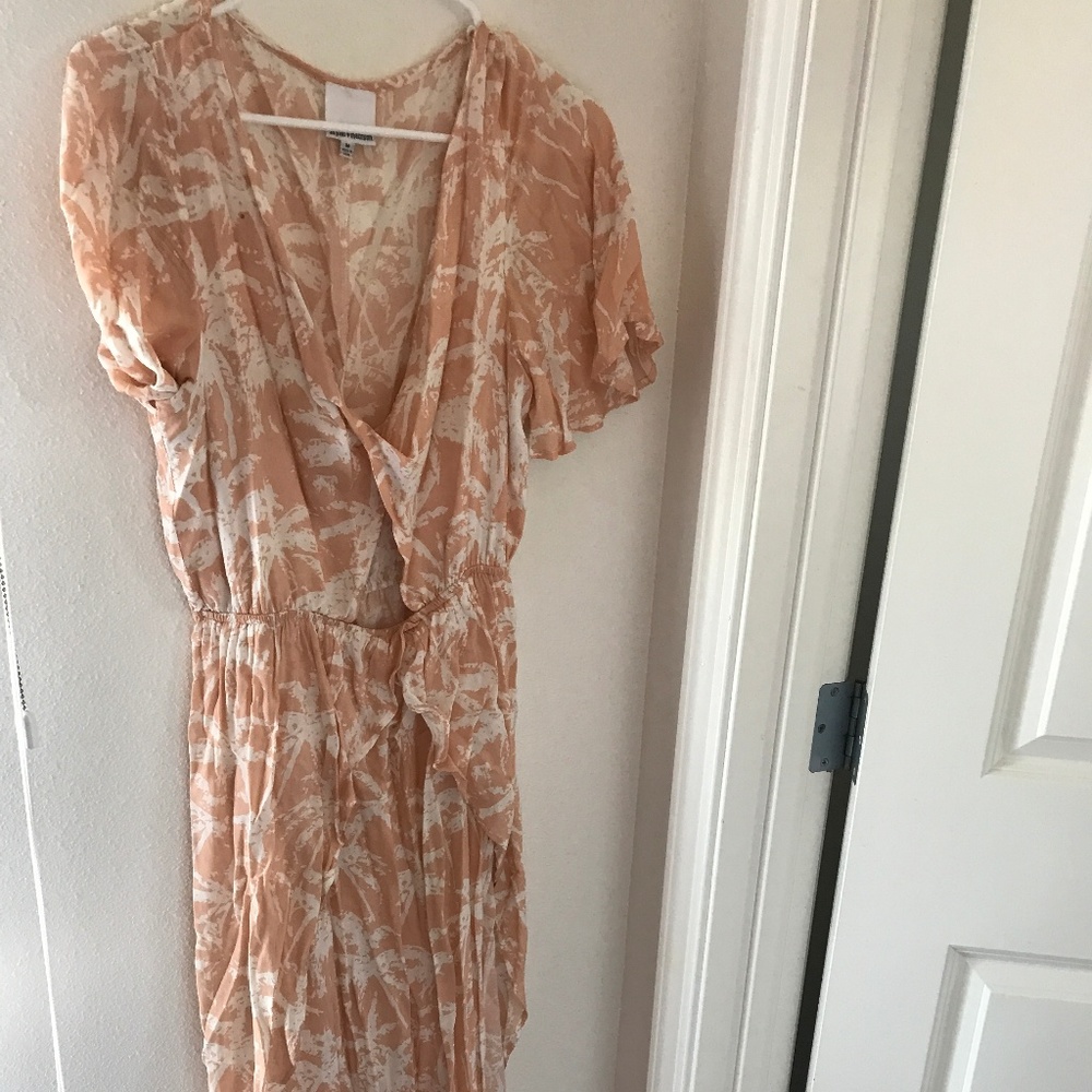Long flowy Peach Dress